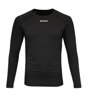 Kompresní tričko CCM Compression LS Top Black YTH